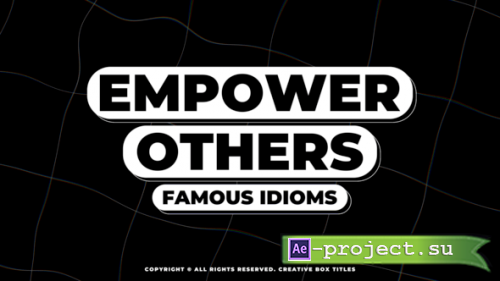 Videohive - Creative Box Titles - 58778143 - Project for After Effects