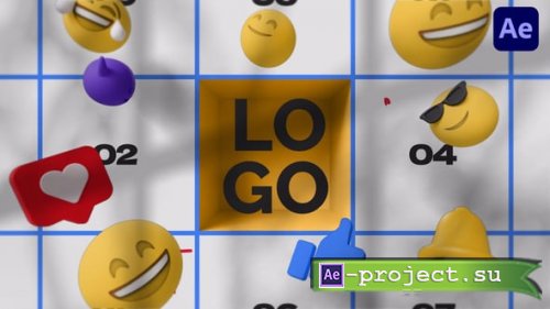Videohive - Calendar Pop Logo Unveil - 58758488 - Project for After Effects