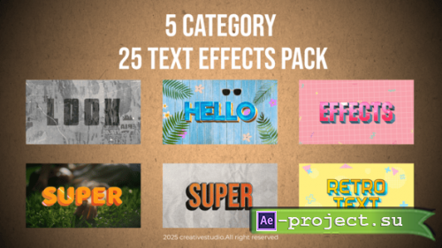 Videohive - Text FX Bundle  Titles Distortions & Kinetic Text Effects in 4K - 58740348 - Project for After Effects