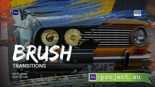 Videohive - Brush Transitions - 58814674 - Project for After Effects