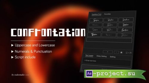 Videohive - Animated Typeface - Indo Malay Confrontation - 58796976 - Project for After Effects