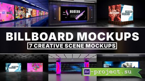 Videohive - Modern 3D Billboard Scene Kit  Metro & Exhibition Advertising Templates - 58796892 - Project for After Effects
