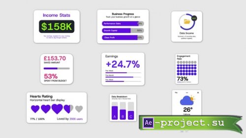 Videohive - Infographic Widgets Template - 58793264 - Project for After Effects