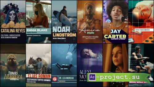 Videohive - Vertical Lower Thirds & Titles - 58821700 - Project for After Effects