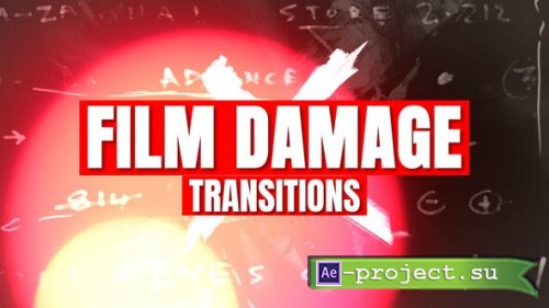 Videohive - Film Damage Transitions - 58794991 - Project for After Effects