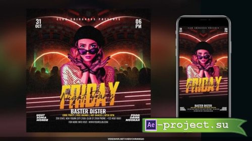 Videohive - Night Club Flyer v14 - 58655445 - Project for After Effects