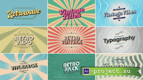 Videohive - Retro Vintage Titles vol.02 - 58841121 - Project for After Effects