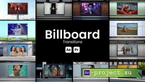 Videohive - Billboard Transitions - 58849117 - Project for After Effects