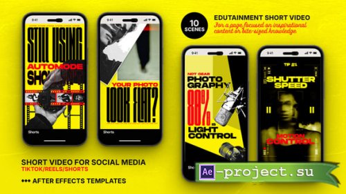 Videohive - Edutainment Photography - Pro TikTok/Reels Video Template -58854252 - Project for After Effects