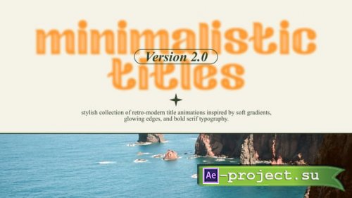 Videohive - Minimalistic Titles V2 - 58847560 - Project for After Effects