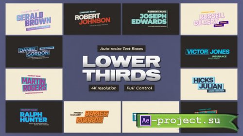 Videohive - Lower Thirds - 58810954 - Project for After Effects