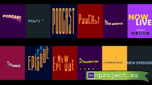 Videohive - Podcast Title - 58848108 - Project for After Effects