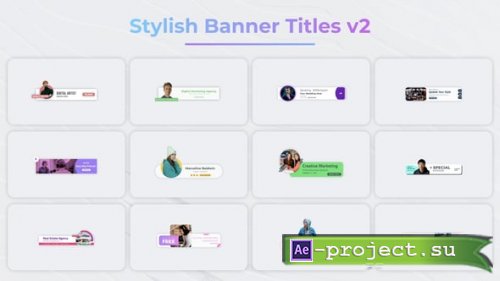 Videohive - Stylish Banner Titles v2 - 58854520 - Project for After Effects