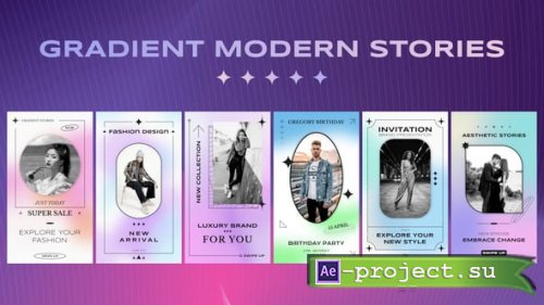 Videohive - Gradient Modern Stories - 58854969 - Project for After Effects