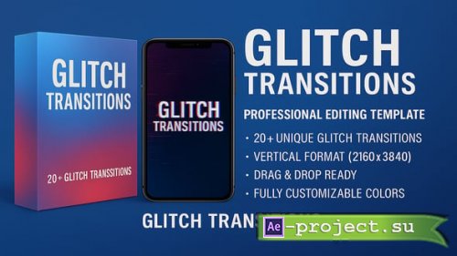 Videohive - Instagram Reels Glitch Transitions and Overlays Collection - 58855298 - Project for After Effects