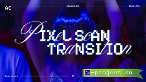 Videohive - Pixel Scan Transition - 58860572 - Project for After Effects