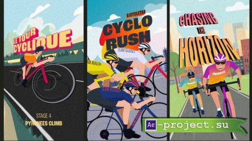 Videohive - Tour de Bike Cycling Titles & Stories Pack - 58760299 - Project for After Effects