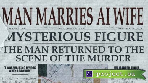 Videohive - Newspaper Titles - 58842070 - Project for After Effects