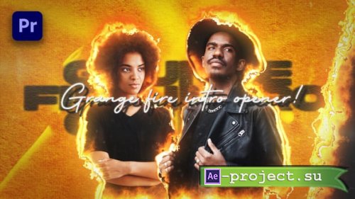 Videohive - Grunge Fire Intro Opener | Premiere Pro - 58822844