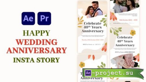 Videohive - Wedding anniversary, Instagram story - 58888975 - Project for After Effects