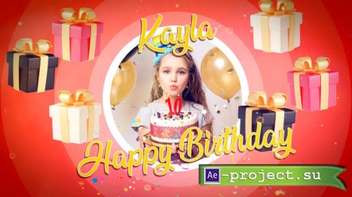 Videohive - Happy Birthday Slide show - 58874295 - Project for After Effects