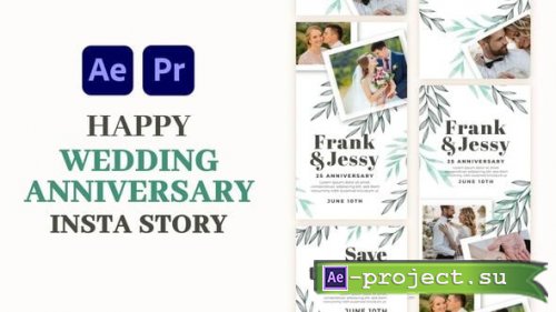 Videohive - Happy wedding Anniversary Instagram Story - 58891503