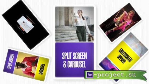 Videohive - Vertical Split Screen Carousel Style - 58891338 - Project for After Effects