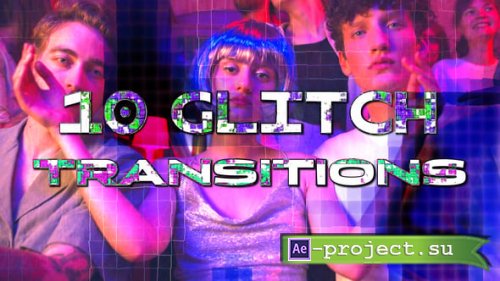 Videohive - Glitch Transitions - 58594247 - Project for After Effects