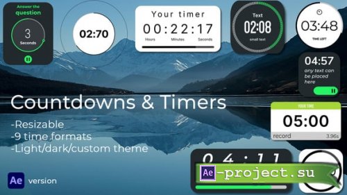 Videohive - Countdowns & Timers - 55189161 - Project for After Effects