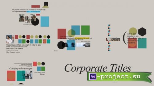 Videohive - Corporate Titles Scenes - 58880877 - Project for After Effects