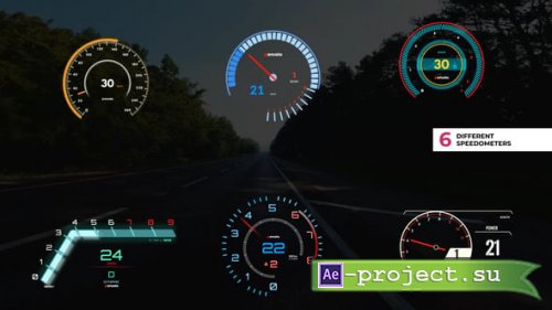 Videohive - Speedometer Pack 3 - 58903014 - Project for After Effects