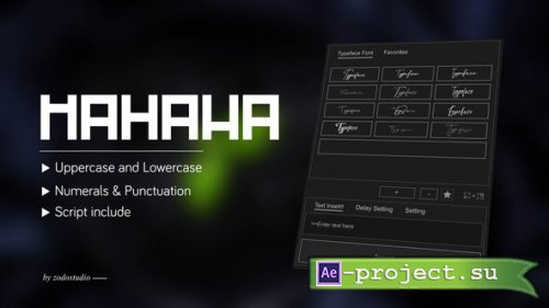 Videohive - Animated Typeface - Mahawa - 58903244 - Project for After Effects