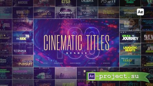 Videohive - 100 Cinematic Titles Bundle - 58905114 - Project for After Effects