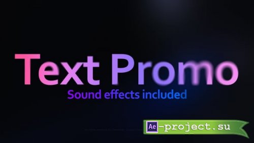 Videohive - Text Promo - 58913767 - Project for After Effects