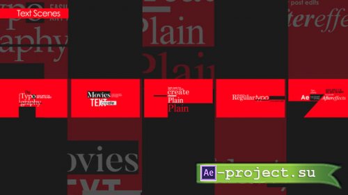 Videohive - Text Scenes - 58500687 - Project for After Effects