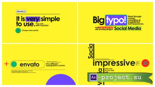 Videohive - Typo Scenes - 58200606 - Project for After Effects