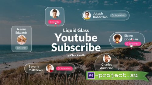 Videohive - Liquid Glass Youtube Subscribe - 58904306 - Project for After Effects