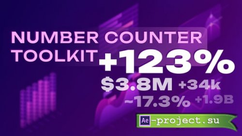 Videohive - Number Counter Toolkit - 58623745 - Project for After Effects