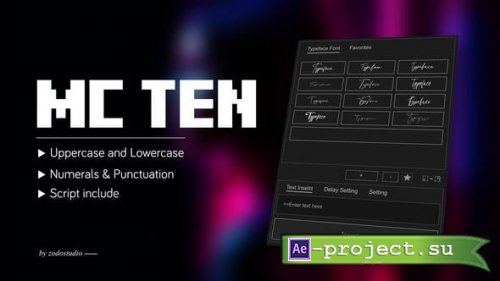 Videohive - Animated Typeface - MC Ten - 58929726 - Project for After Effects