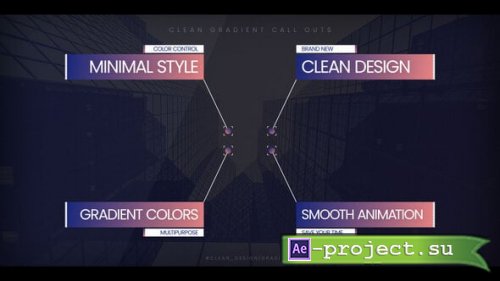 Videohive - Clean Gradient Call Outs - 58929917 - Project for After Effects