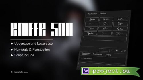 Videohive - Animated Typeface - Knifer 500 - 58947149 - Project for After Effects
