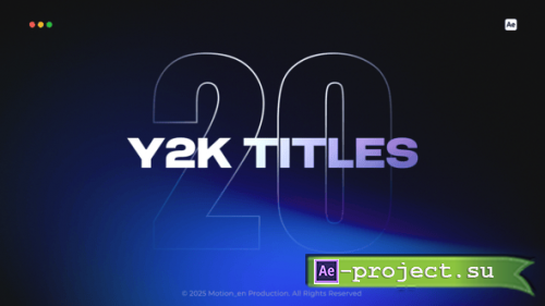 Videohive - 20 Groovy Y2K Titles - 58956669 - Project for After Effects