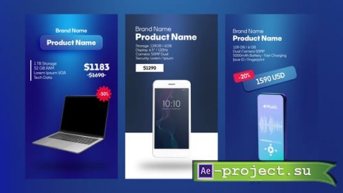 Videohive - Vertical Product Promo Animations - 58957083 - Project for After Effects