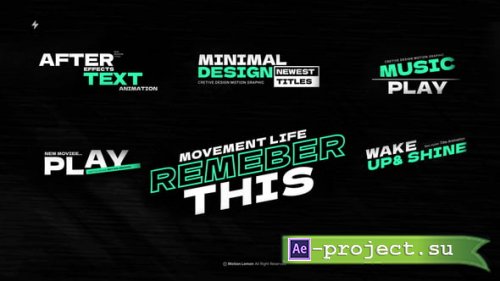 Videohive - Title Animation - 58942457 - Project for After Effects