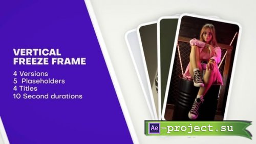 Videohive - Vertical Freeze Frame - 58986224 - Project for After Effects