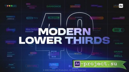 Videohive - Modern Lower Thirds - 58956871 - Project for After Effects