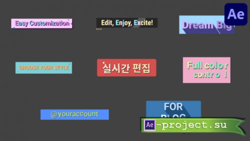 Videohive - Stylish Colorful Frames Titles for After Effects - 58982800 - Project for After Effects