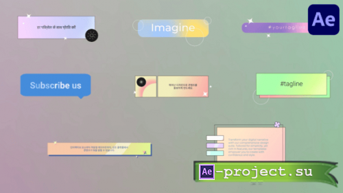 Videohive - Smooth Gradient Titles for After Effects - 58966635 - Project for After Effects