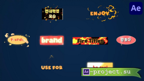 Videohive - Fire Titles for After Effects - 58966703 - Project for After Effects