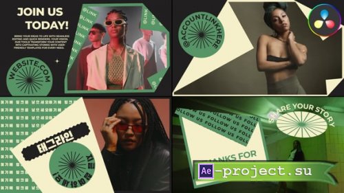 Videohive - Creative Poster Slides for DaVinci Resolve - 58915476